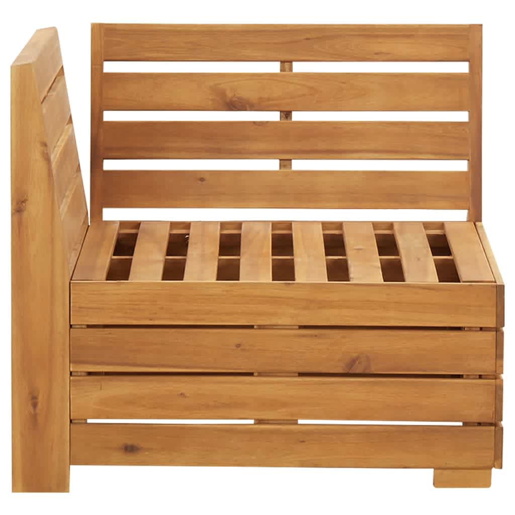 vidaXL 2-delige Loungeset met kussens massief acaciahout - Afbeelding 4
