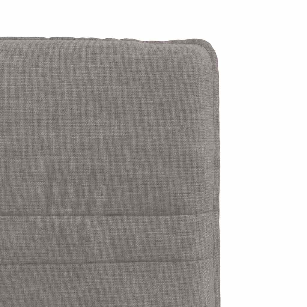 vidaXL Eetkamerstoelen draaibaar 2 st stof taupe - Afbeelding 8