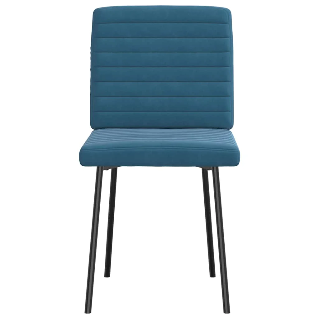 vidaXL Eetkamerstoelen 6 st fluweel zwart - Afbeelding 5