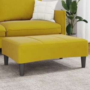 vidaXL Voetenbank 77x55x31 cm fluweel donkergrijs