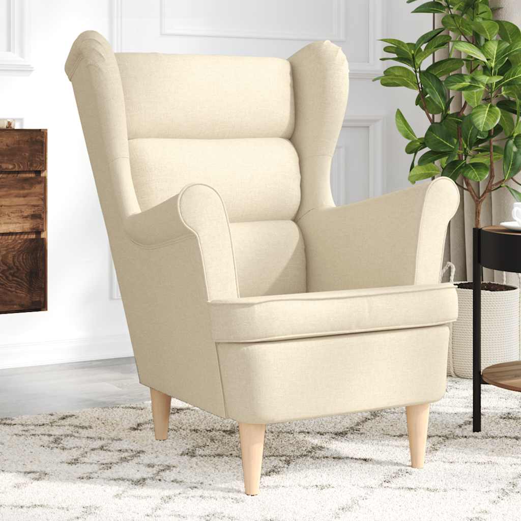 vidaXL Fauteuil 74x84x100 cm stof zwart - Afbeelding 2