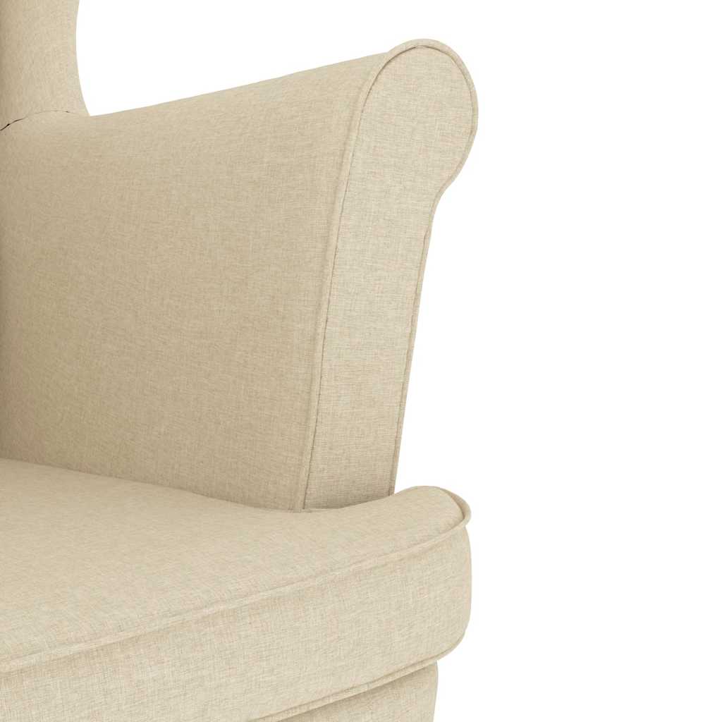 vidaXL Fauteuil 74x84x100 cm stof zwart - Afbeelding 8