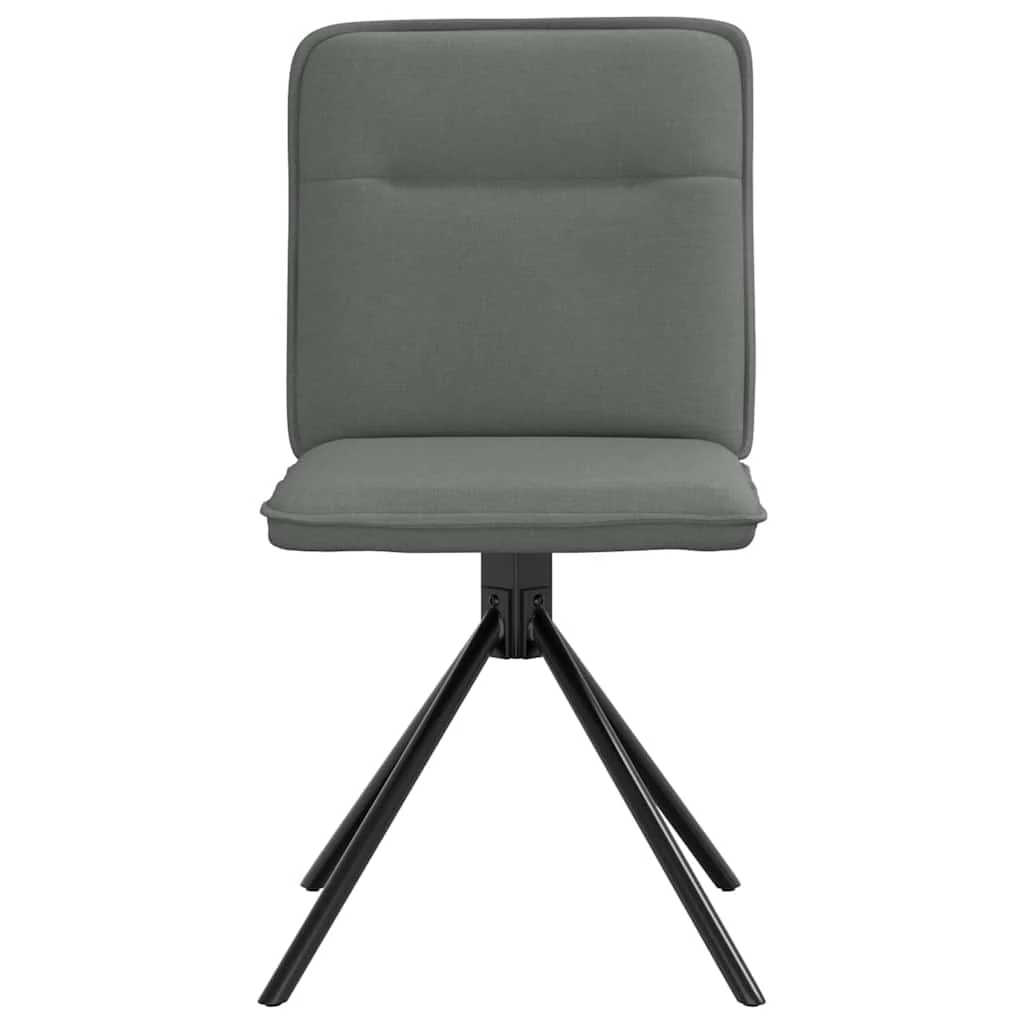 vidaXL Eetkamerstoelen 6 st stof donkergrijs - Afbeelding 5