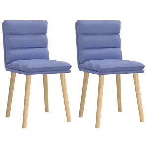 vidaXL Eetkamerstoelen 4 st stof crèmekleurig