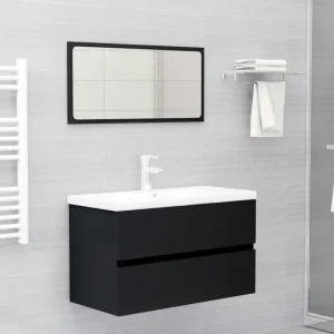 Badekamermeubelset met bewerkt hout en perfecte pasvorm
