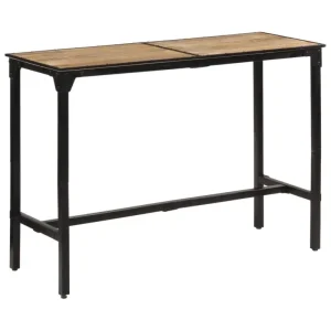 Barkrukken met massief ruw mangohout en ijzeren frame