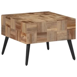 Bijzettafels van massief gerecycled teakhout voor een elegante woonkamer