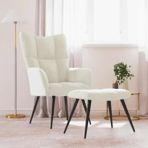 Chique en modern relaxfauteuil met blokpatroon