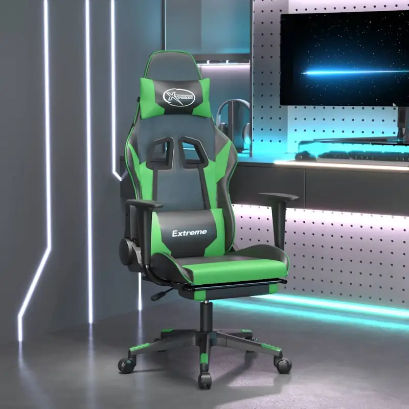 Comfortabele gamingstoel met duurzaam kunstleer en vlekbestendige afwerking - Afbeelding 2