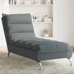 Decoratieve chaise longue met multiplex lattenbodem en duurzame stof