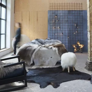 Echte koeienhuid vloerkleed voor een Western en wilde sfeer