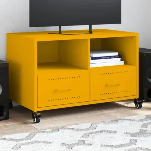 Eenvoudig en duurzaam staal tv-meubel voor je woonkamer