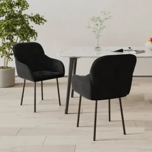 Eetkamerstoelen met hoogte armleuning en elegant fluweel design