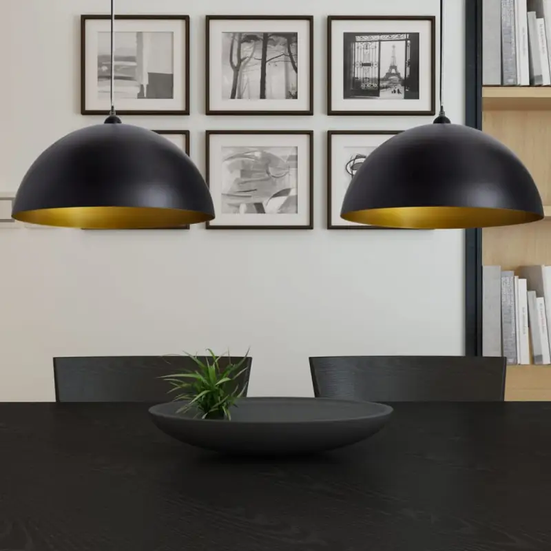 Hoogte verstelbare halfronde plafondlamp voor thuis en commercieel gebruik - Afbeelding 4