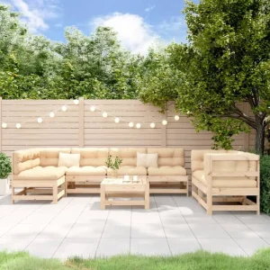 Houten loungeset in massief grenenhout voor je tuin of terras