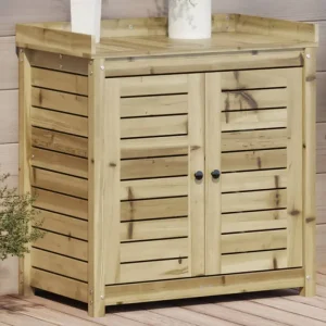 Houten plantenstandaard van massief grenenhout voor binnen en tuin