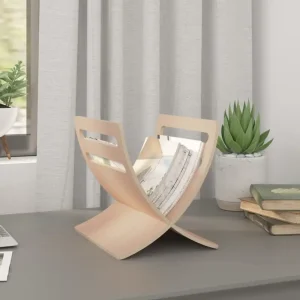 Houten Tijdschriftenrek voor Organisatie in Woonkamer en Eetkamer