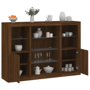 Moderne dressoirs met LED-verlichting van bewerkt hout