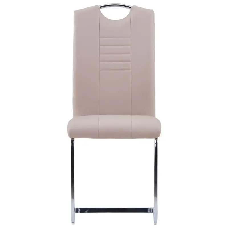 Moderne eetkamerstoelen met verchroomd stalen frame en comfort - Afbeelding 4