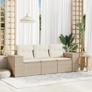 Modulaire tuinbank met poly rattan en comfortabele zitervaring