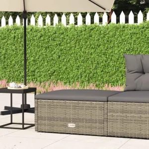 Modulaire tuinbank met poly rattan voor buitenmeubilair