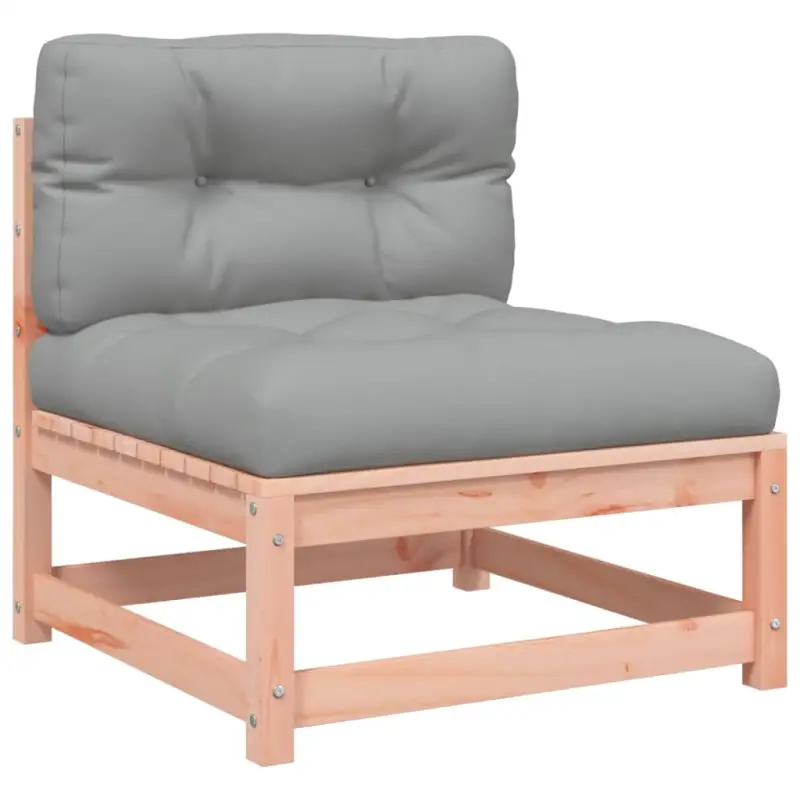 Modulaire tuinbank van massief douglashout met kussens voor terras - Afbeelding 7
