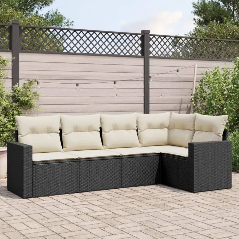 Modulaire tuinbank van zwart gepoedercoat staal met waterdichte tas - Afbeelding 5