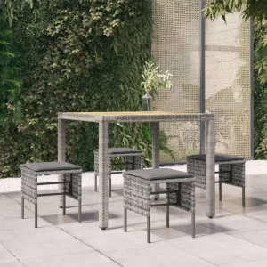 Modulaire tuinbanken met poly rattan en eenvoudig schoon te maken onderdelen