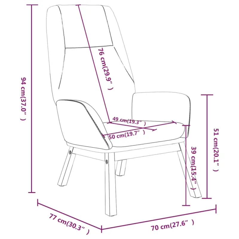 Relaxfauteuil met massief rubberwood voor ultiem comfort - Afbeelding 9