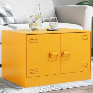 Salontafel met stevig koudgewalst staal frame voor een trendy kamer uitstraling