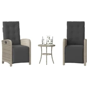 Tuinset met poly rattan en comfortabele zitervaring met gepoedercoat staal
